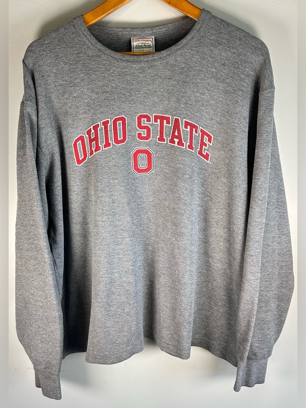 VTG Steve & Barry’s Ohio State University Buckeyes Men’s Shirt Size L LS Thermal